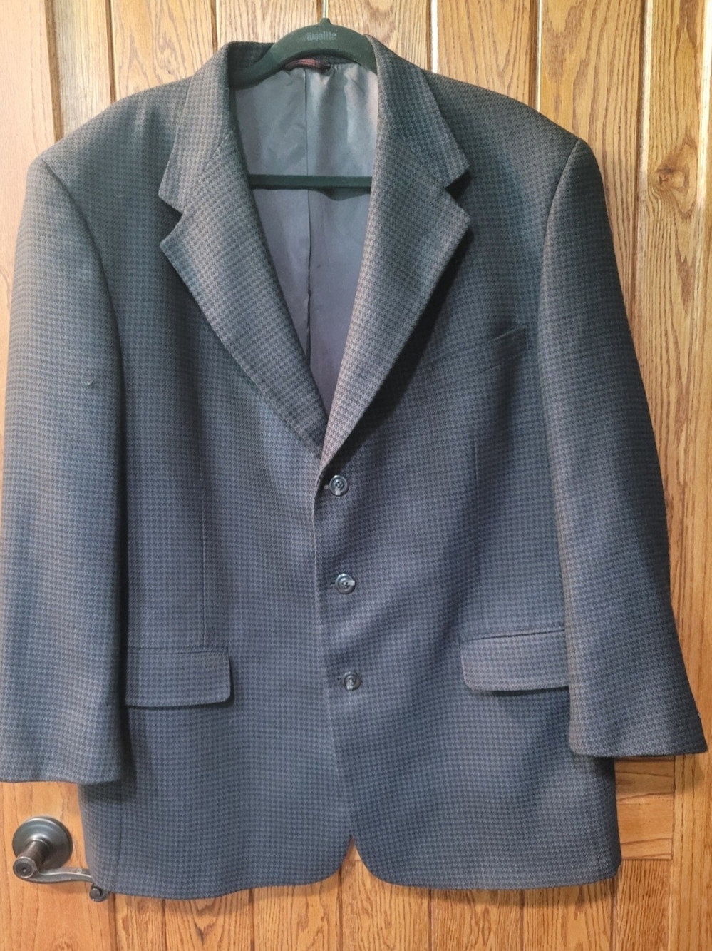 Classic Men's Gray Houndstooth Blazer